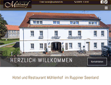 Tablet Screenshot of muehlenhof.info